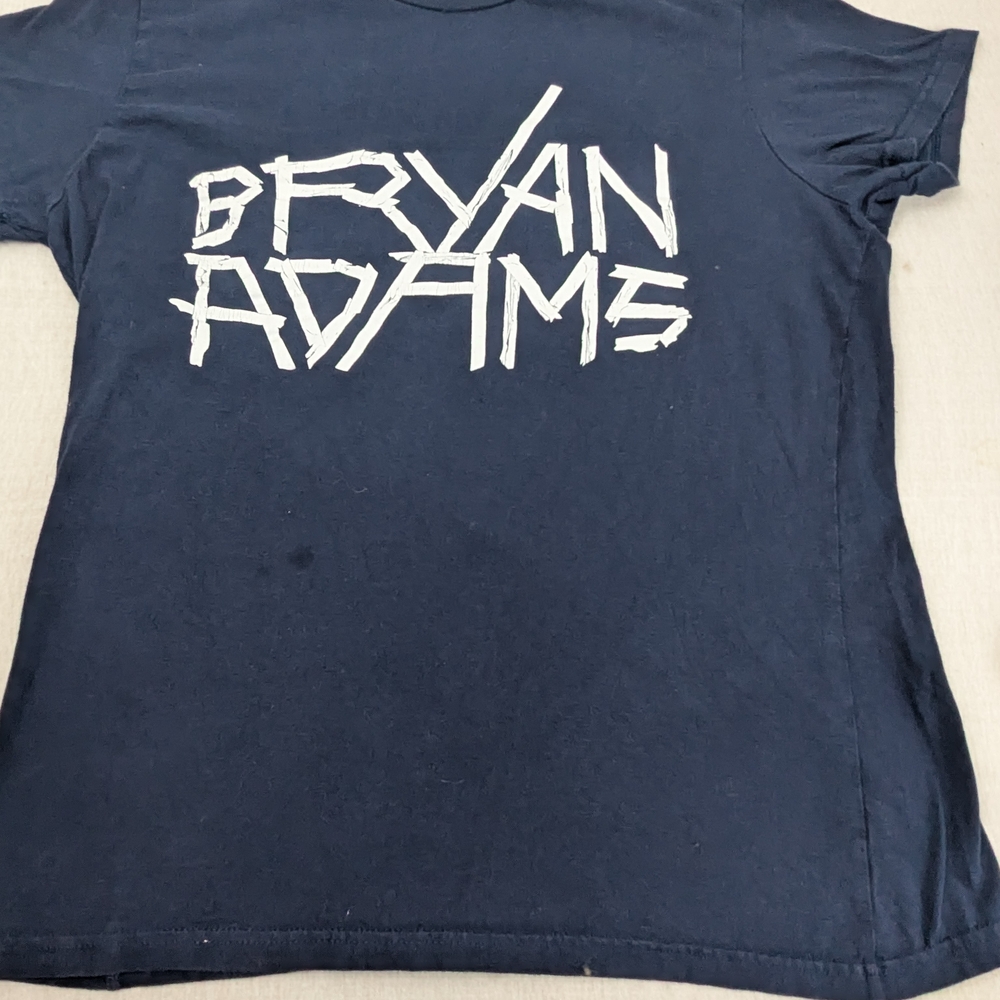 Bryan Adams Navy Blue So Happy It Hurts Concert T-Shirt Small
